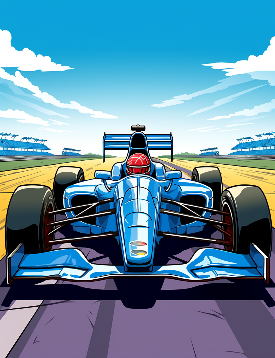 Racing Car Colouring Book 100 pages - Printable