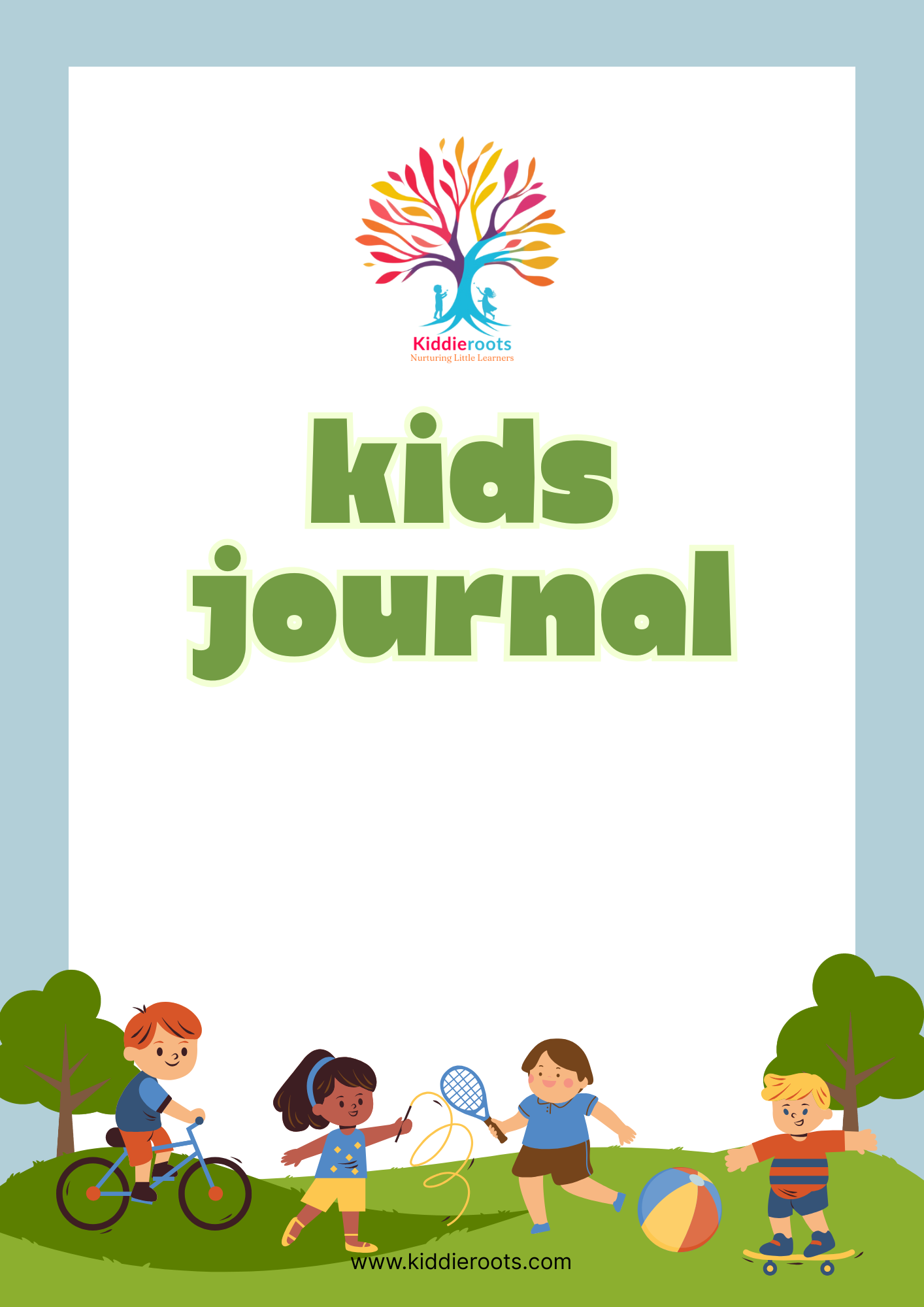 Kids Daily Journal – Printable PDF for Unlimited Use | Fun & Educational Writing & Drawing Pages