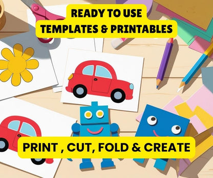 40+ Printable Paper Crafts for Kids | Instant Download