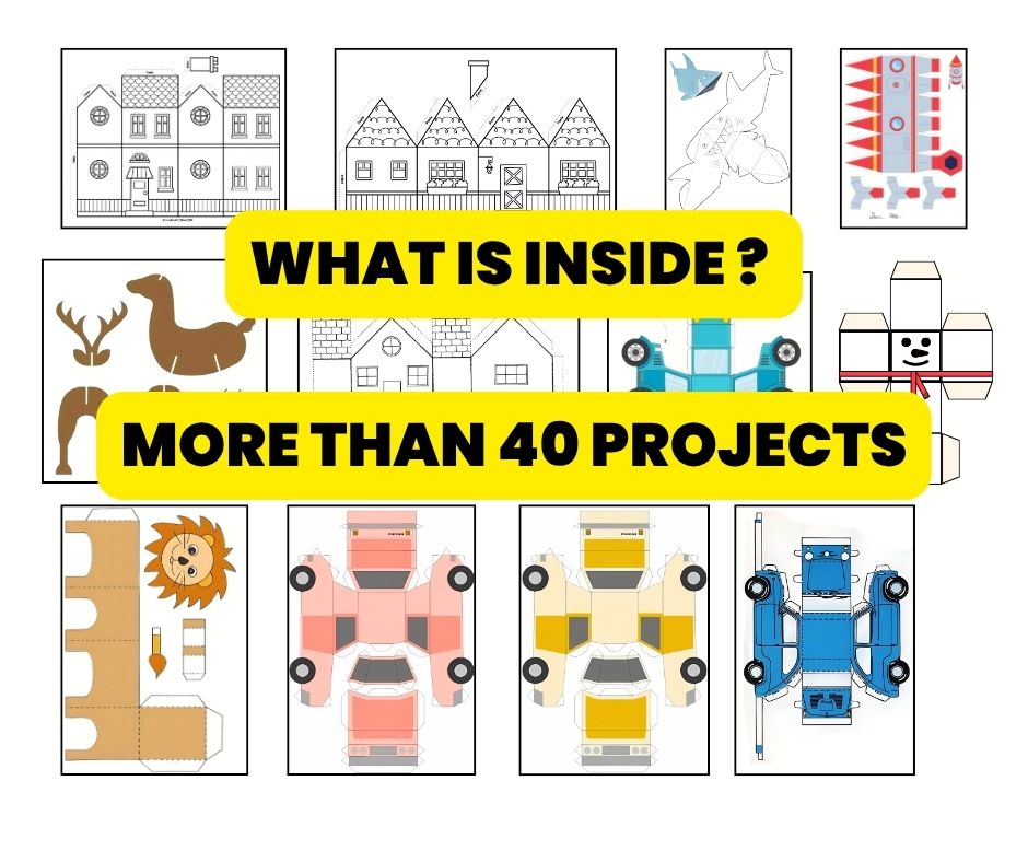 40+ Printable Paper Crafts for Kids | Instant Download
