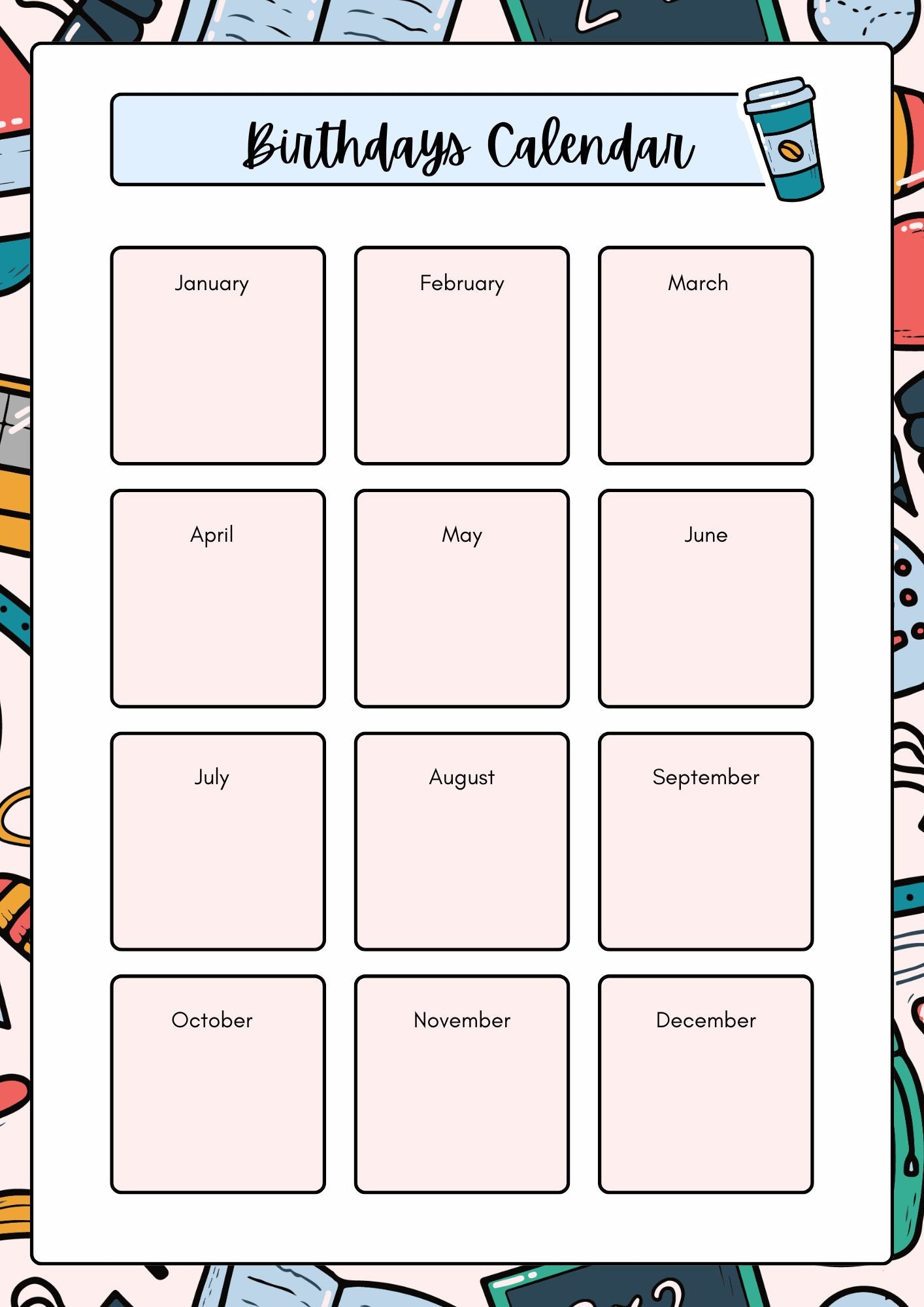 Teacher Planner- Printable